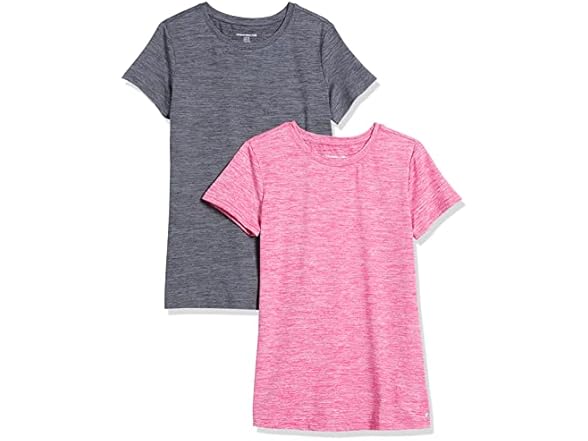 Amazon Essentials Women's Active Crewneck T-Shirt, 2PK