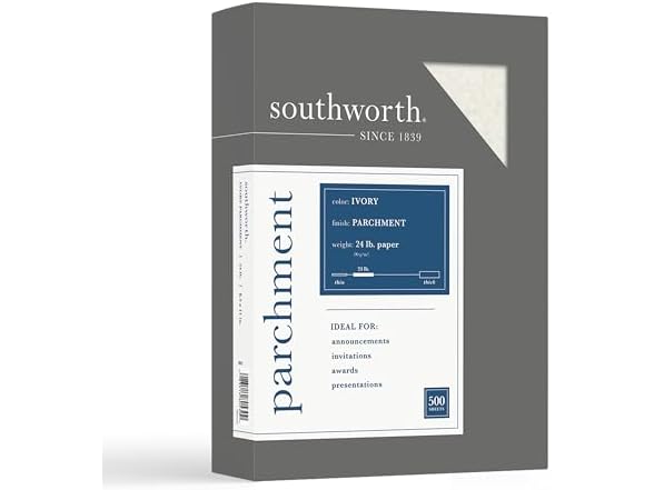 SouthwSouthworth 984C Parchment Specialty Paper Ivory