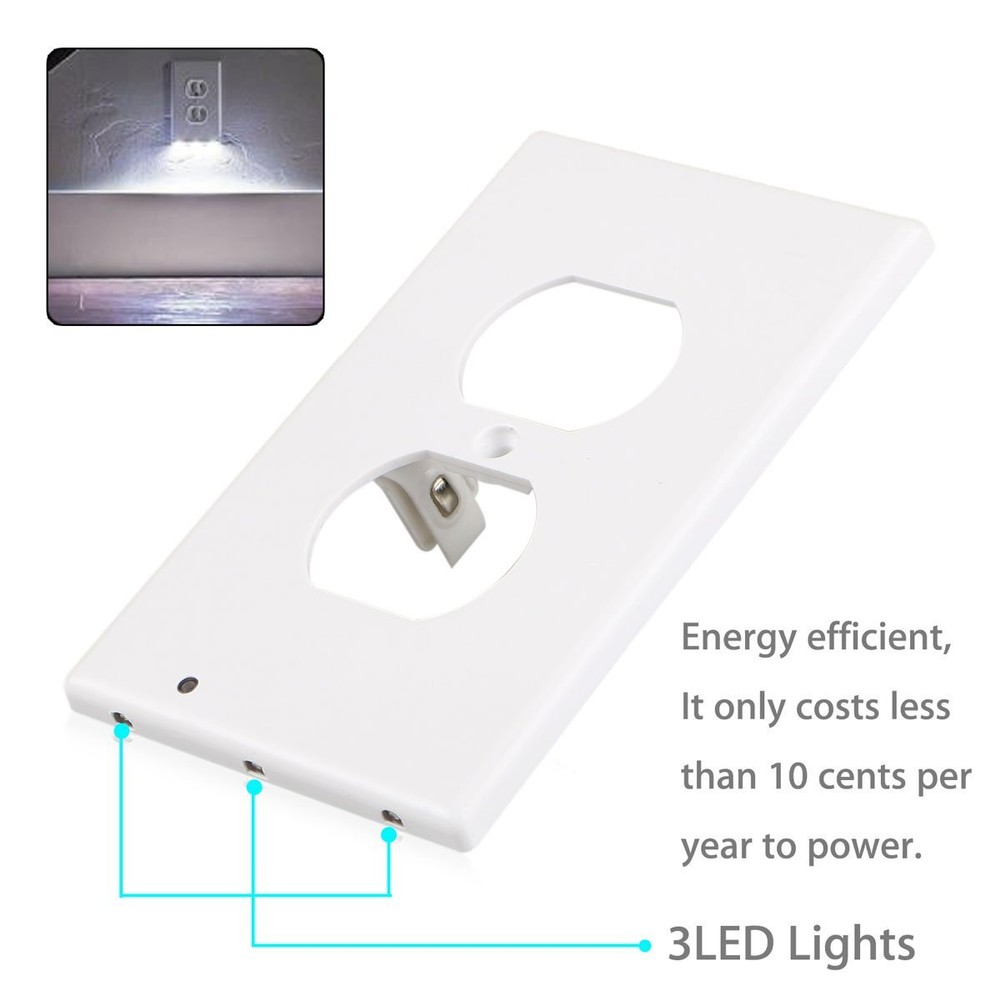 5-Pack Outlet Cover with Built-In LED Light - Gallery 27
