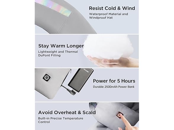 FLEXWARM Heated Scarf, Neck Heating Pad