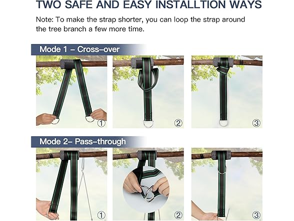 KOMUSMO 10FT Tree Swing Hanging Straps Kit