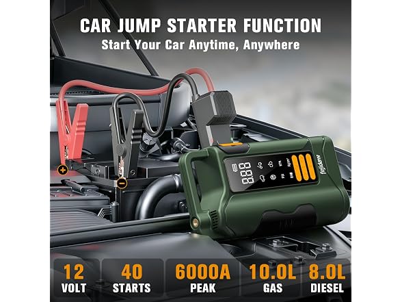 fejidaw Jump Starter with Air Compressor
