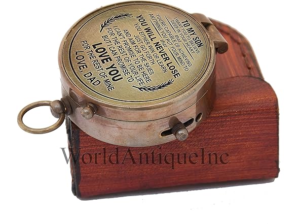 Personalized Working Antique Compass