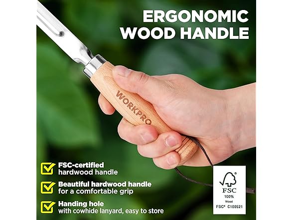 WORKPRO Garden Tool Set 3 Pcs Green