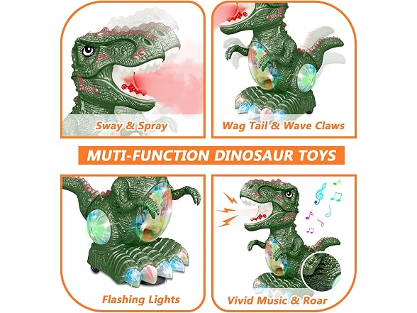 GDBAQAN Moving Dinosaur Toy