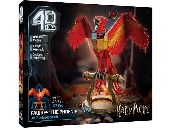4D Build, Harry Potter Fawkes Phoenix 3D Model Kit