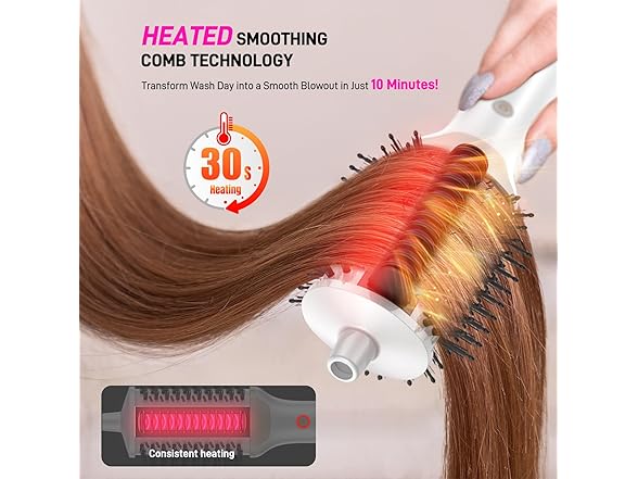 MESCOMB 4-in-1 Ionic Hair Dryer Brush
