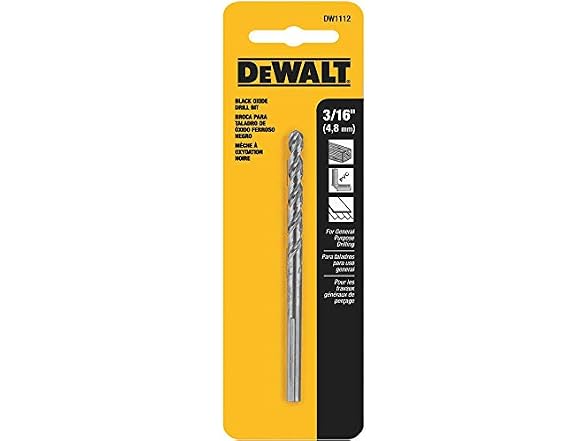 DEWALT DW1112 3/16 Black-Oxide