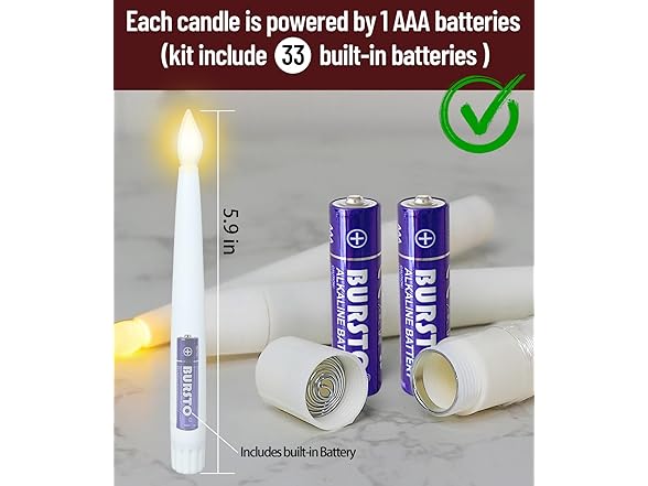 Tenmiro Floating Candles with Wand