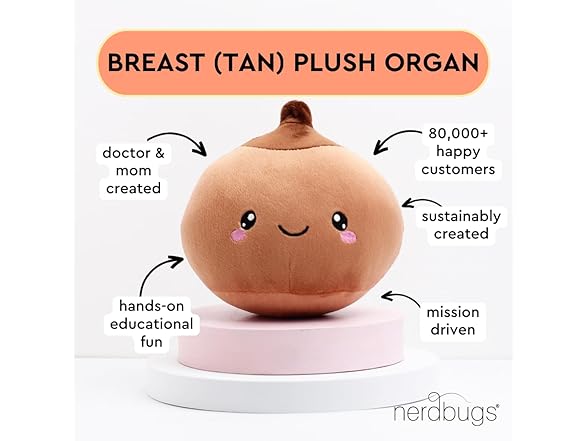 Nerdbugs Breast Plush