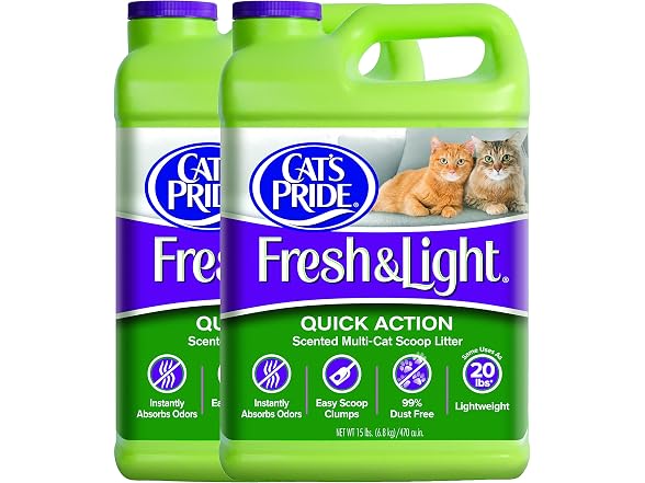 Cat's Pride Fresh and Light Multi-Cat Premium Scoopable Litter