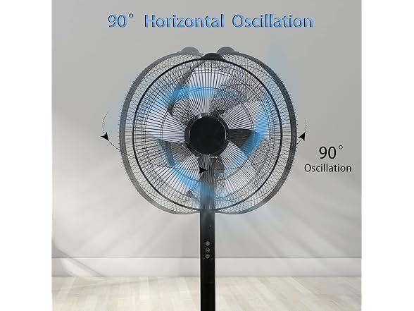 HealSmart 15" Adjustable Stand Fan