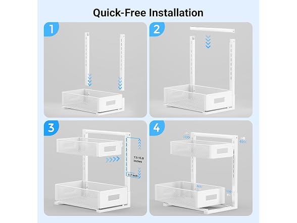 TISTAYA Pull-out Under Kitchen Sink Organizer
