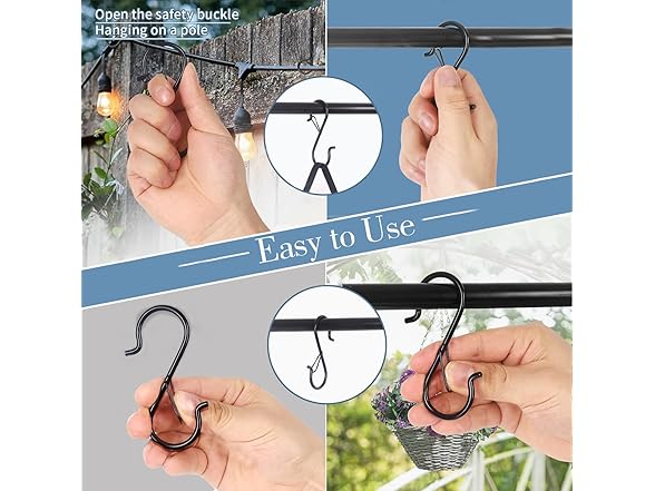 Unknown Cyriley 20Pcs S Hooks for Hanging Heavy