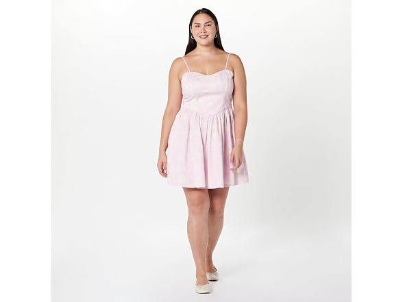 The Drop Perla Shaped Waist Mini Dress
