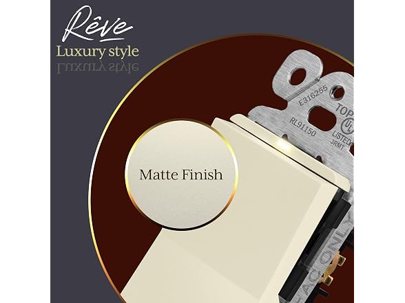 ENERLITES Reve Collection Lighted Decorator Switch