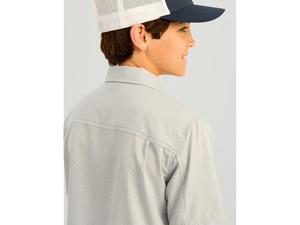 HUK Kids Tide Point Short Sleeve Shirt (XL)