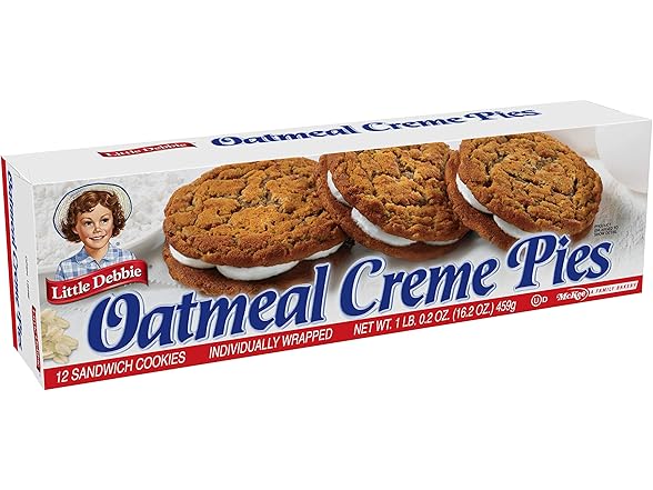 Little Debbie Oatmeal Crème Pie 16. 2 oz