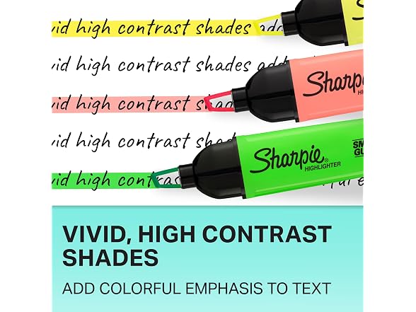 Sharpie Sharpie Clear View Highlighters, 4-Pack