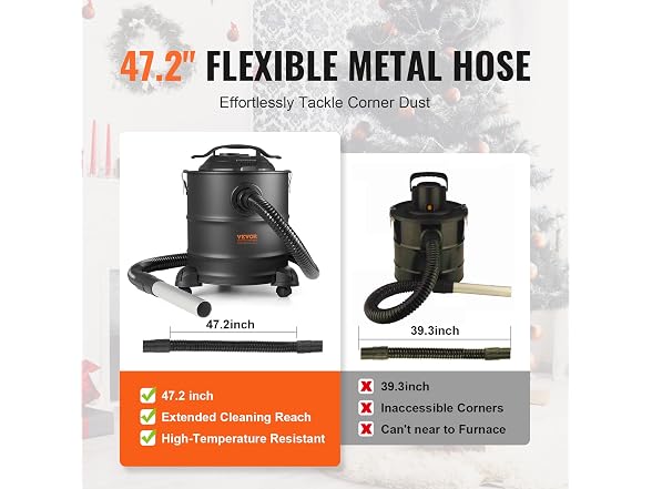 VEVOR Ash 5Gal Vacuum Cleaner