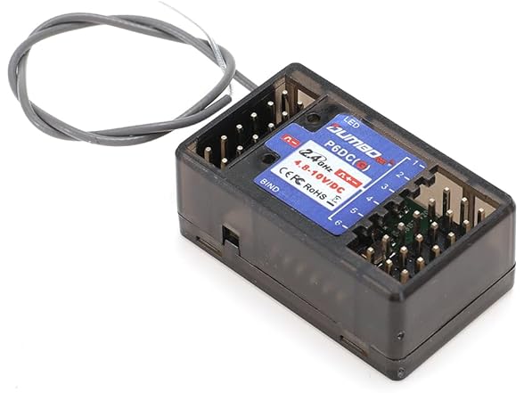 RC Gyro Receiver with Linkage LED Simulation System