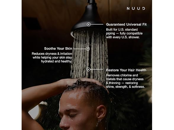NUUD Filtered Shower Head | Removes