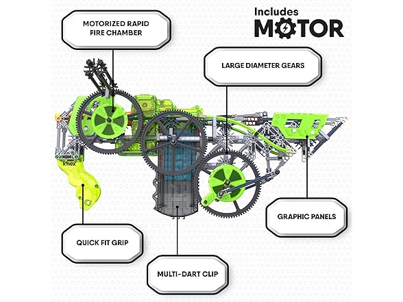 K'NEX Cyber-X C10 Crypto Crank with Motor