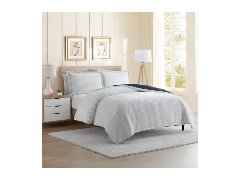 Hearth & Harbor Premium Flannel Duvet Cover Set