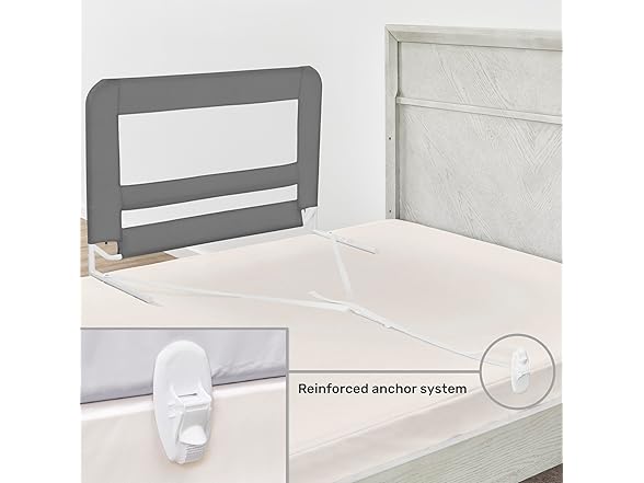 Dream On Me Lightweight Mesh Security Adjustable Bed Rail