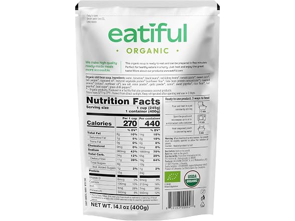 EATIFUL Chili Soup 14.1 Ounce Pack of 10