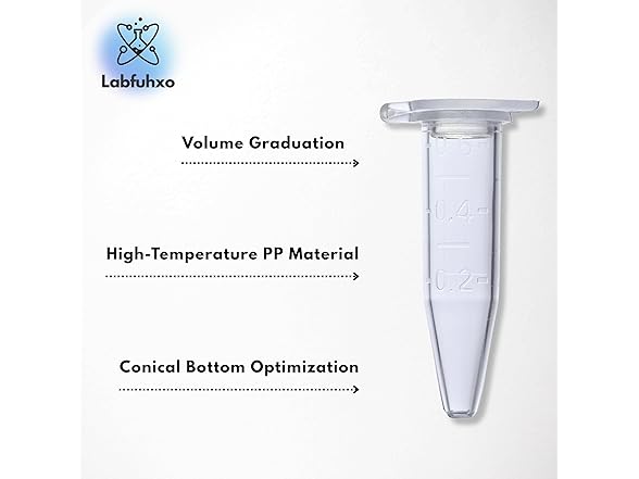 0.65mL Microcentrifuge Tubes 500pk