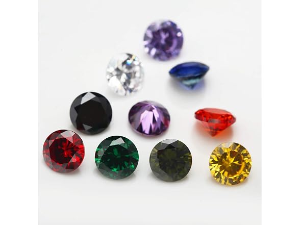 Generic ZBJGEMS 1PCS Per Colors Total 15pcs Mixed CZ Stones