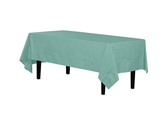 Mint Green plastic table cover - 54" x