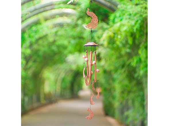 EZTZEN Peacock Wind Chimes