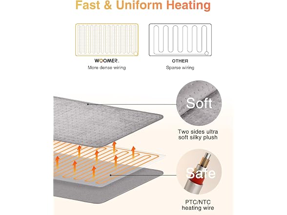 WOOMER NS5021002 heating pad