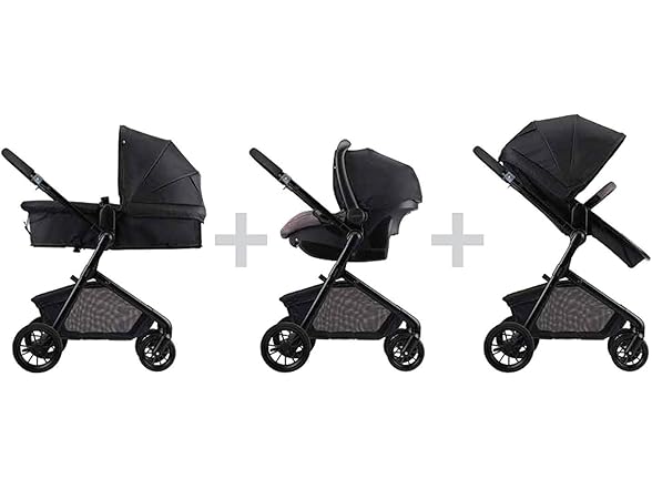 Evenflo Pivot Modular Travel System with LiteMax Infant Car Seat (Casual Gray)