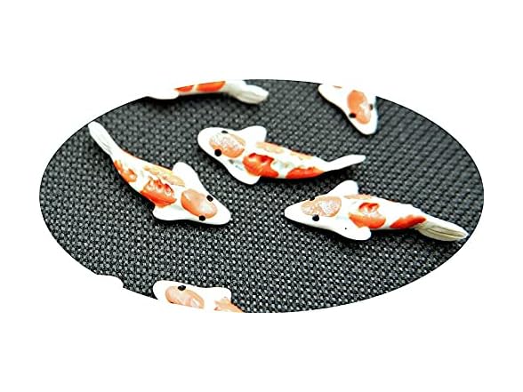 1shopforyou Lot of 12 Miniature Koi Fish