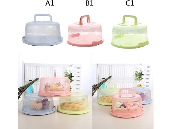 Cake Carrier with Handle 9" Cake Keeper Round Cheesecake Carrier 