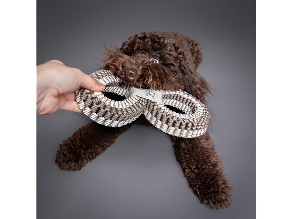 NOAH & PAW Luxury Dog Toy, Dog Rope Toy- Double Ring, Beige