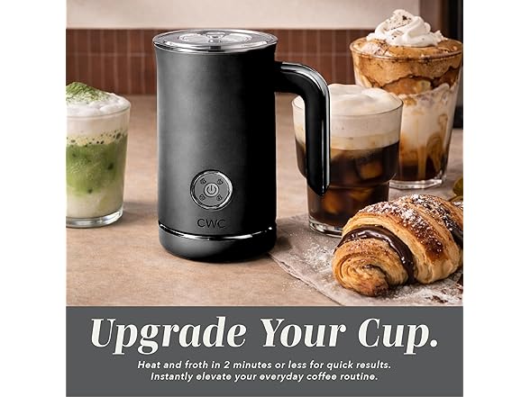 4-in-1 Electric Milk Steamer & Frother