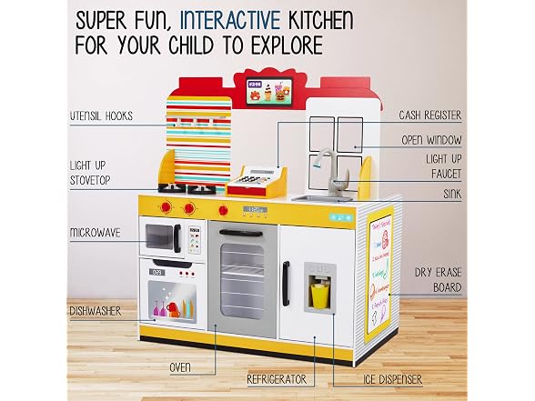 Wooden Restaurant kitchen playset