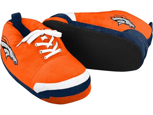 NFL Broncos Plush Sneaker Slipper