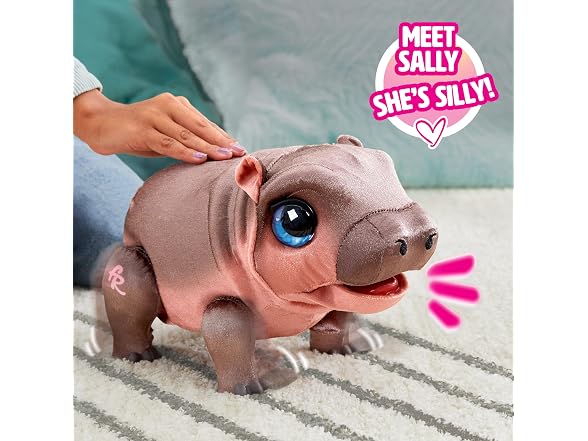 FurReal Sally The Silly Hippo Interactive Plush
