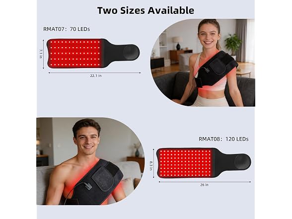 COIB 70-LED Red Light Therapy Pad Corded