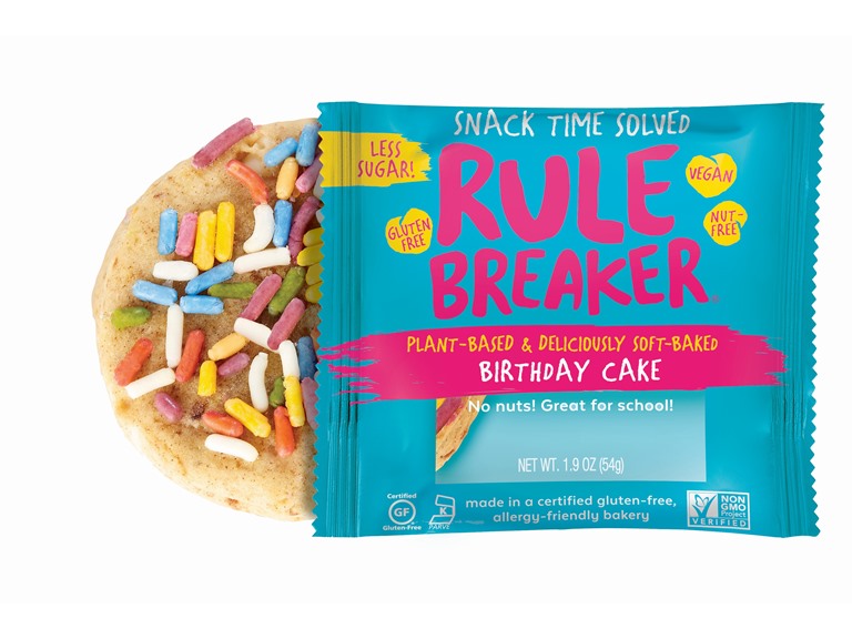 Rule Breaker Snacks Birthday Cake Blondies 12 Pack