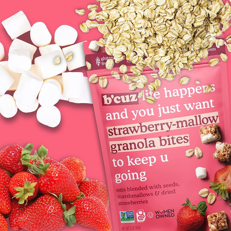 B'cuz Granola Bites | Strawberry-Mallow - Gallery 11