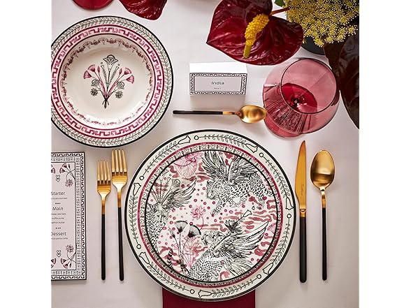 Marchesa Serengeti 4-Piece Salad Plate Set 