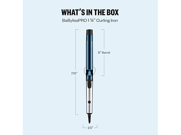 BaBylissPro Nano Ti 1.25 Ext Barrel Curling Iron