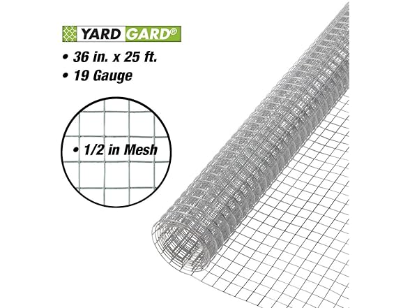 YARDGARD Hardware Cloth 1/2 Inch Mesh 36 Inch