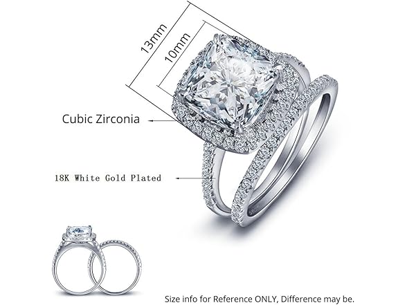 TIVANI Wedding Band Set